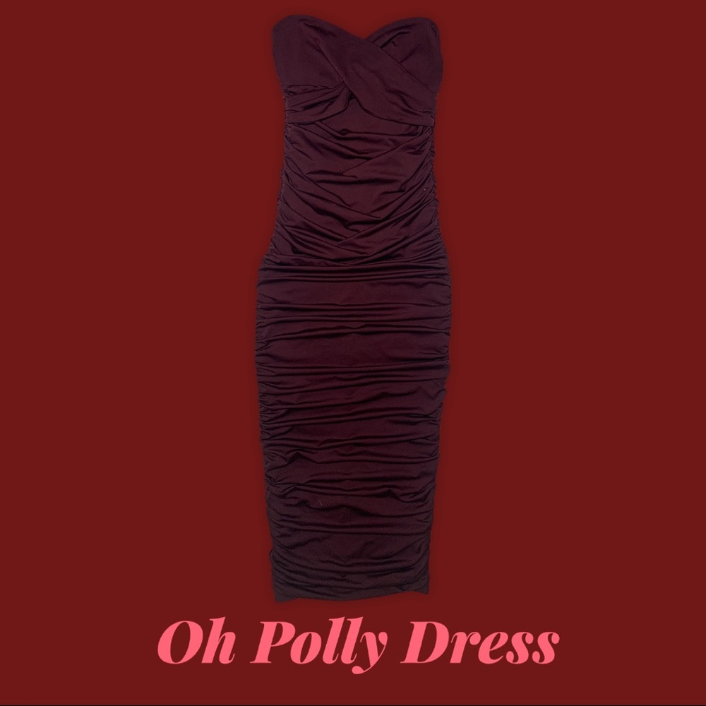 Oh Polly Long Shot Midi Dress